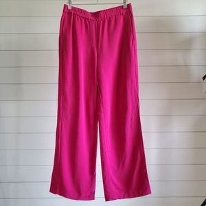 Massimo Dutti Pink Wide Leg Pants 12